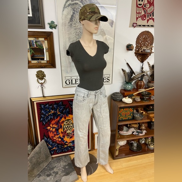 Light Grey Wash 100% Cotton Denim Jeans - Picture 2 of 11